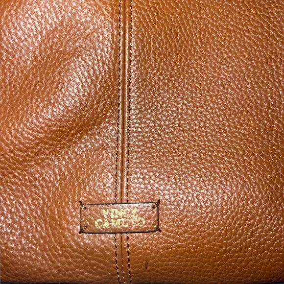 Vince Camuto Brown Woven Leather Crossbody - Picture 6 of 8